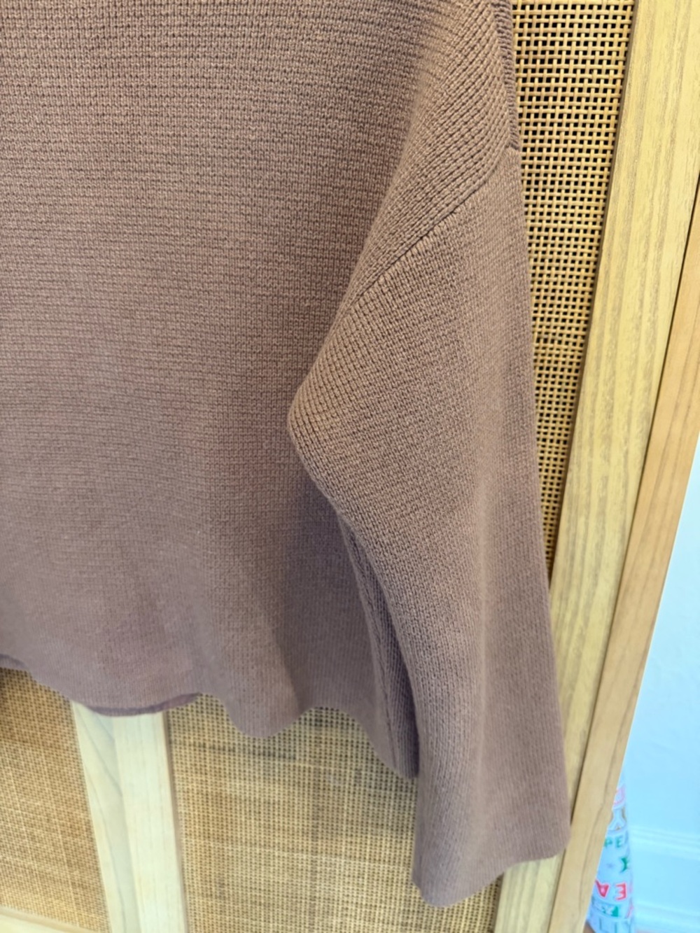 Sezane Valerio Wool Cotton Blend Cardigan in Camel Size Medium EUC - Picture 12 of 16